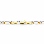 14k Solid Gold Figaro Chain 18in 4mm
