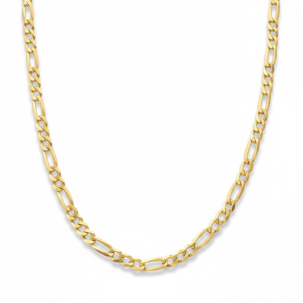14k Gold Vermeil Figaro Chain 18in 3mm