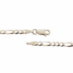 Real Solid 925 Silver Figaro Chain 20in 3mm