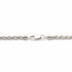 Real Solid 925 Silver Rope Chain 18in 4mm