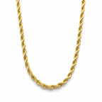 14 Karat Gold mehrlagige Seilkette 20 Zoll 4 mm