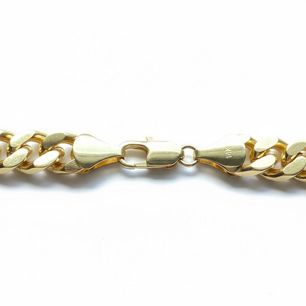 Gold Cuban Link Chain 30in 8mm
