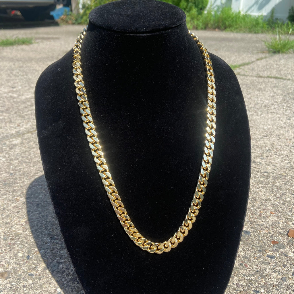 Gold Cuban Chain 24in 8mm