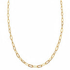 14k Gold Vermeil Paperclip Chain 2.5mm 16in
