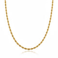 10k Gold Semi-Solid Rope Chain 20in 3mm