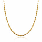 10k Gold Semi-Solid Rope Chain 20in 3mm
