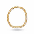 Mehrlagiges Mariner-Gliederarmband aus 14 Karat Gold, 8 Zoll, 6 mm