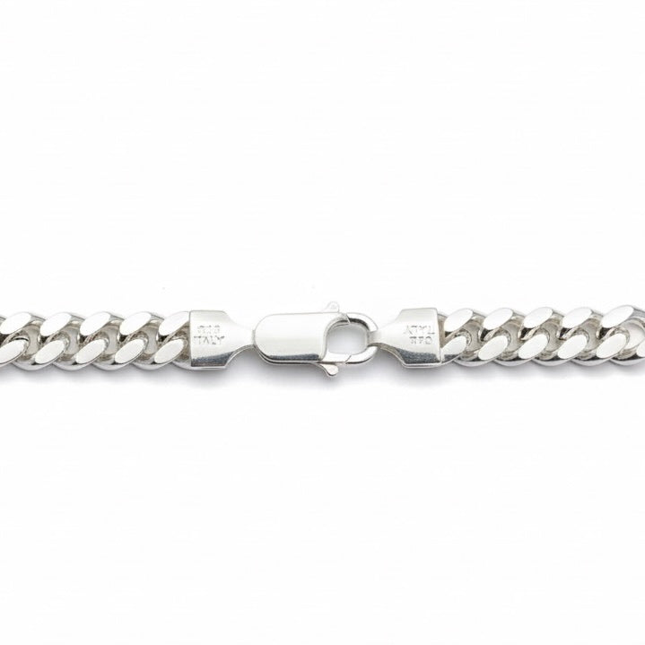 Real Solid 925 Silver Miami Cuban Link Chain 20in 6mm