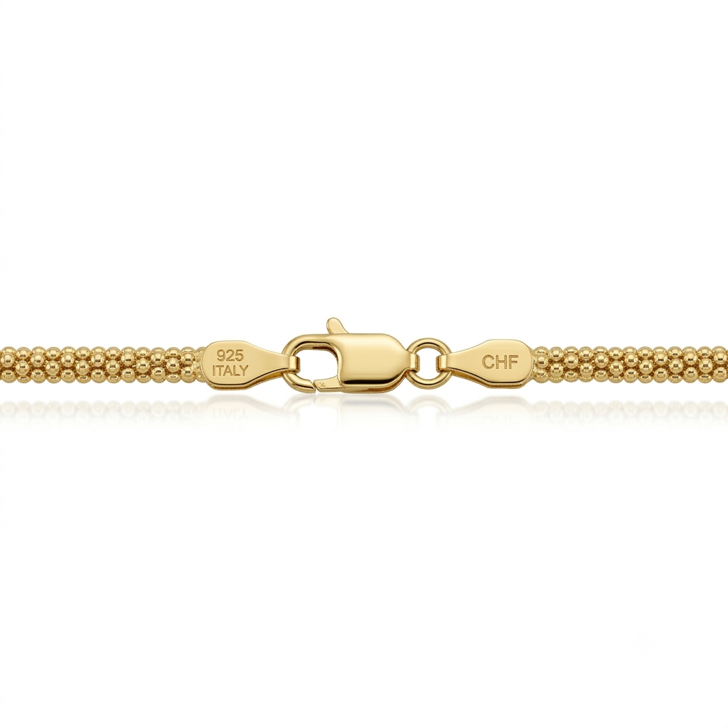 14k Gold Vermeil Roc Chain 2mm