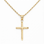 Solid 14k Gold Cross Pendant