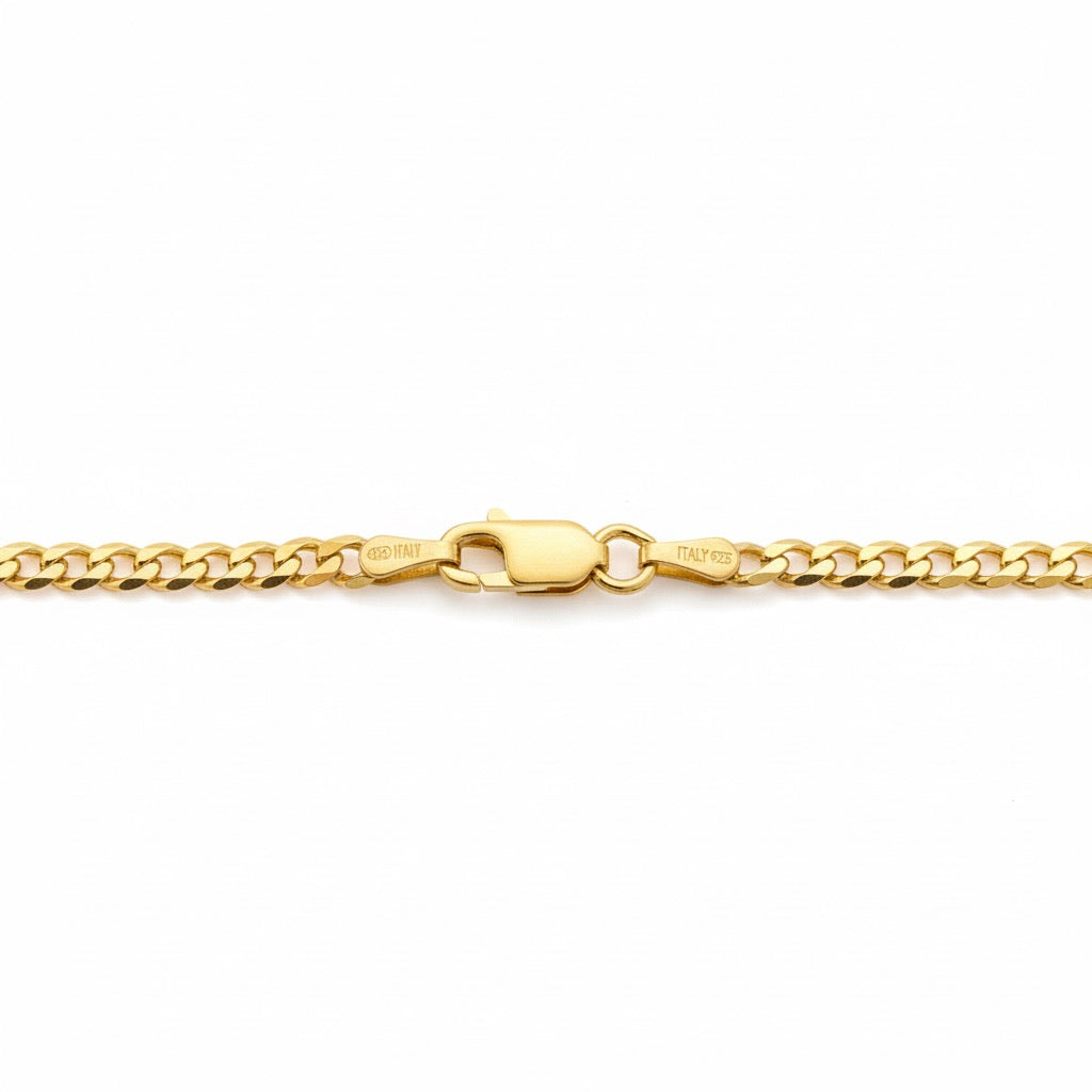 14k Gold Vermeil Miami Cuban Link Chain 20in 5mm