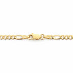 Figarokette aus 14 Karat Gold Vermeil, 20 Zoll, 3 mm