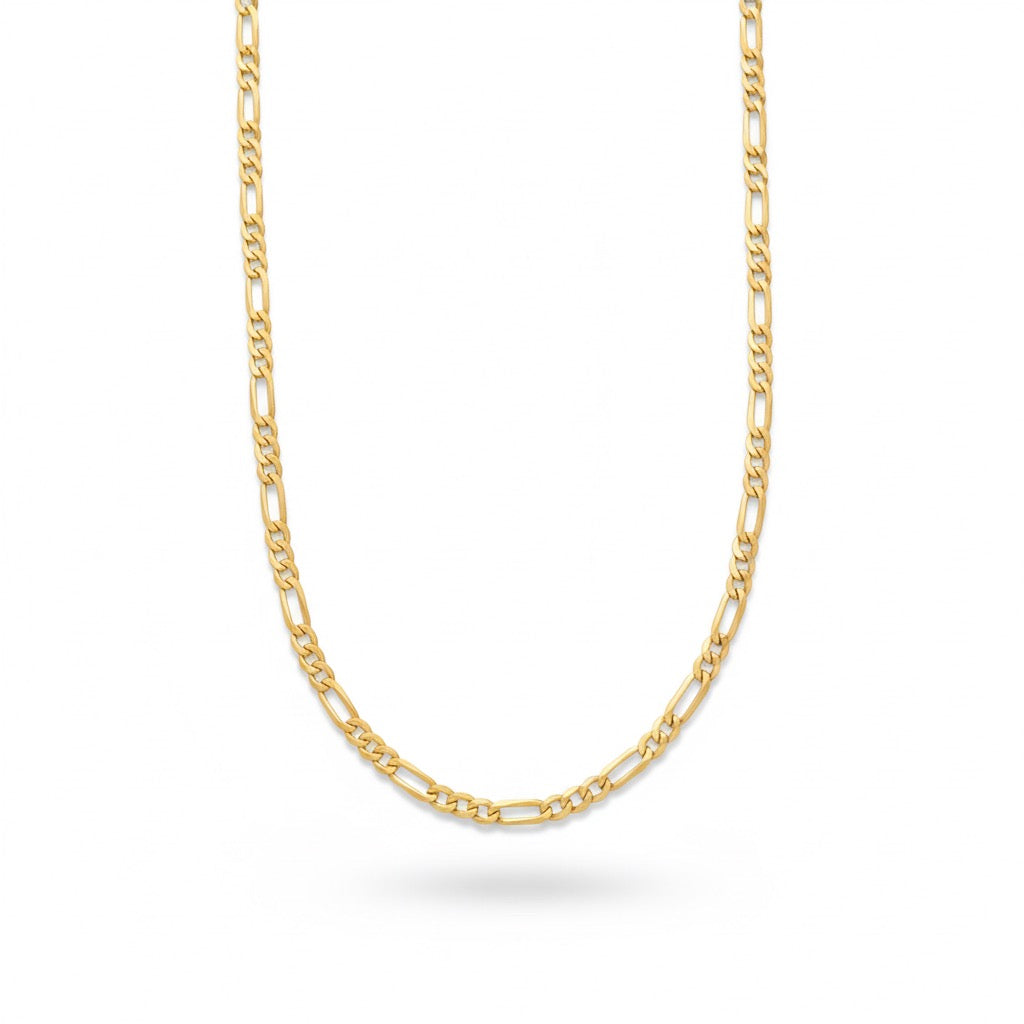 Figarokette aus 14 Karat Gold Vermeil, 18 Zoll, 2 mm