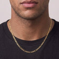 14k Solid Gold Figaro Chain 20in 3mm