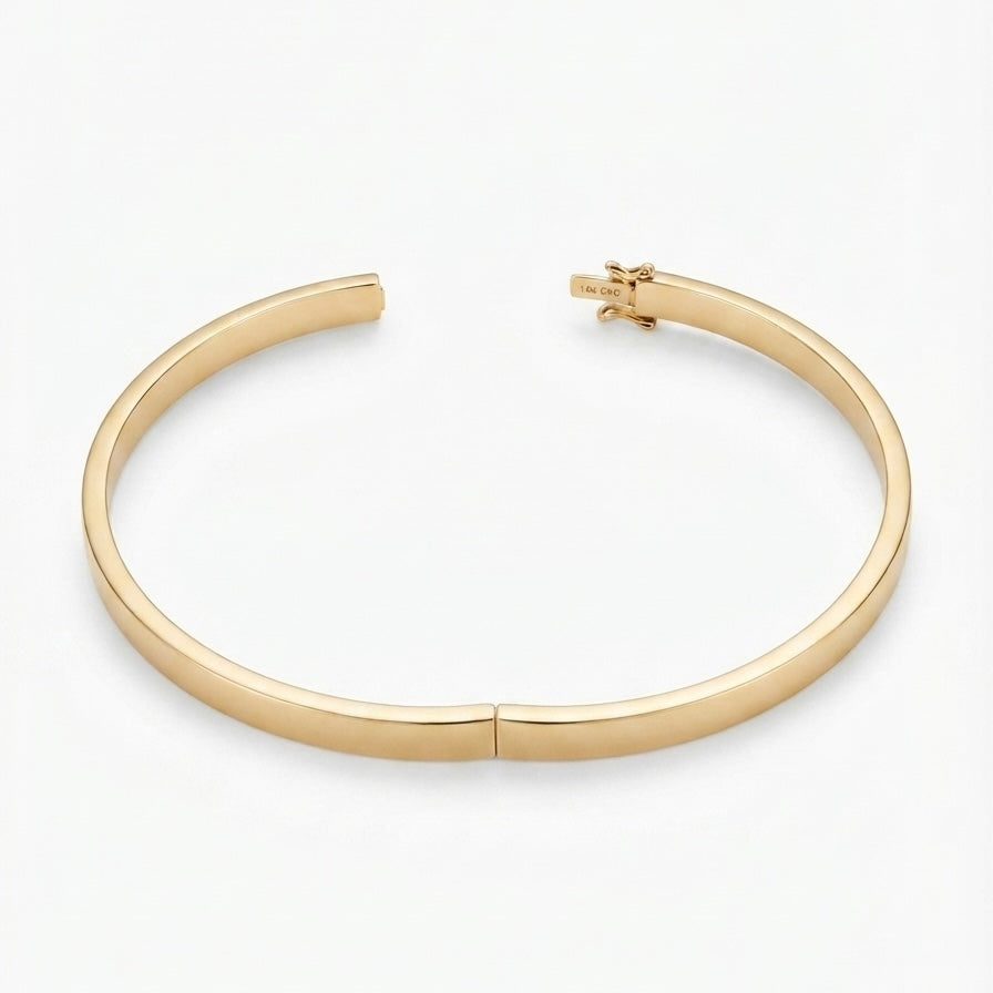 Solid Real 14k Gold Bangle