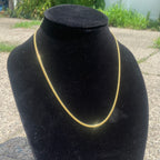14 Karat Gold Vermeil Miami Cuban Link Kette 20 Zoll 4 mm