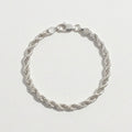 Real Solid 925 Silver Thick Rope Chain 6mm