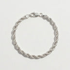 Real Solid 925 Silver Thick Rope Chain 6mm