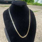 Mehrlagige Mariner-Gliederkette aus 14 Karat Gold, 24 Zoll, 6 mm