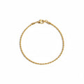 14 Karat Gold Vermeil Seilarmband 2 mm 7 Zoll