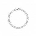 Figaro-Armband aus massivem Silber, 5 mm, 20 cm