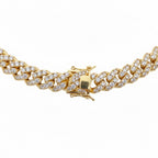 14 Karat vergoldete kubanische Diamantkette, 20 Zoll, 12 mm