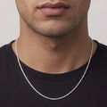 14k Solid White Gold Rope Chain 18in 2mm