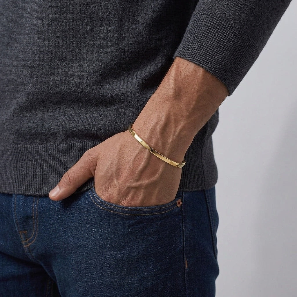 Solid Real 14k Gold Bangle