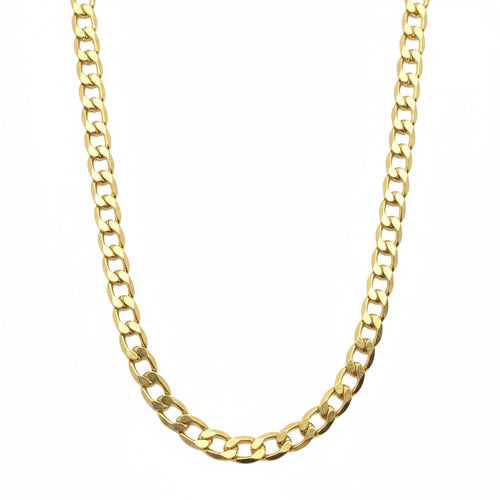 14k Gold Semi-Solid Cuban Link Chain 5mm