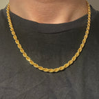 14k Gold Vermeil Rope Chain 5mm