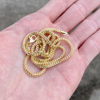 14k Gold Vermeil Franco Chain 20in 2mm - Prestige Jewelry