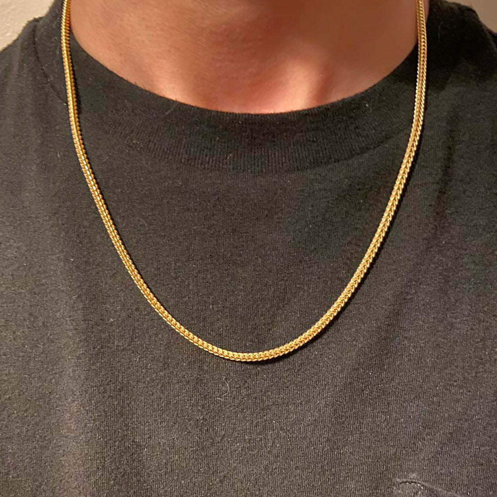 14k Gold Vermeil Franco Chain 20in 2mm - Prestige Jewelry